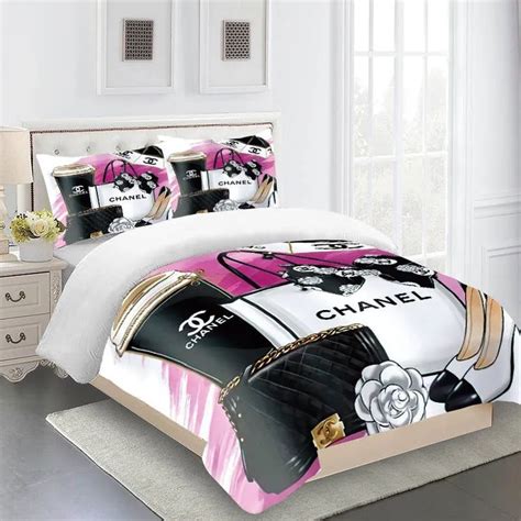 chanel bed set queen